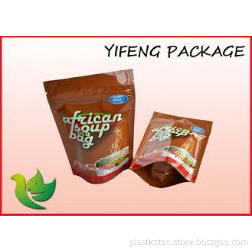 Laminated Resealable Plastic Stand Up Pouch Packaging With